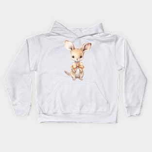 Kangaroo Wearing Bow Kids Hoodie